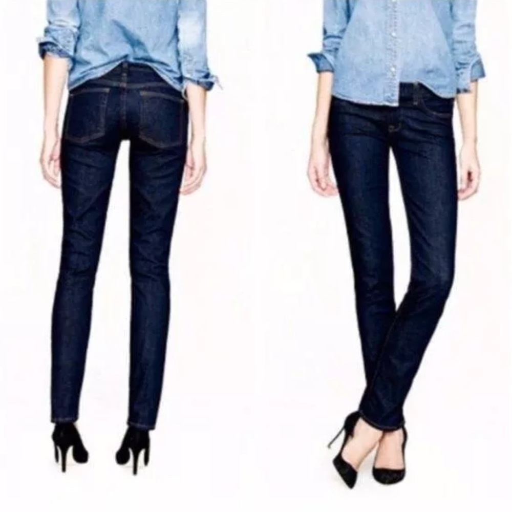 J. Crew Women's Straight Leg Jeans - Dark Blue